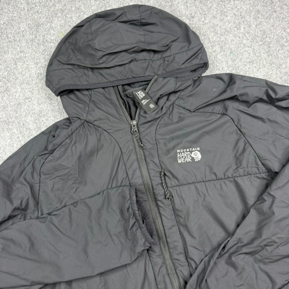 Mountain Hardwear Kor Strata Hoody Mens XL Black Insulated Pertex Jacket OM4034